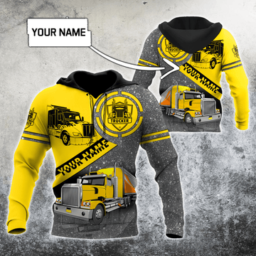 Joycorners Premium Personalized Unisex All Over Printed Trucker 3D Hoodie 53 LM2209