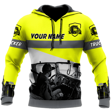 Joycorners Premium Personalized Unisex All Over Printed Trucker 3D Hoodie 49 LM2209