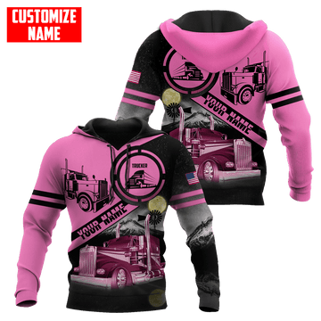 Joycorners Premium Personalized Unisex All Over Printed Trucker 3D Hoodie 45 LM2209