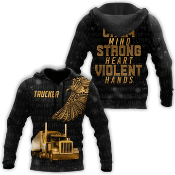 Joycorners Premium Personalized Unisex All Over Printed Trucker 3D Hoodie 33 LM2209