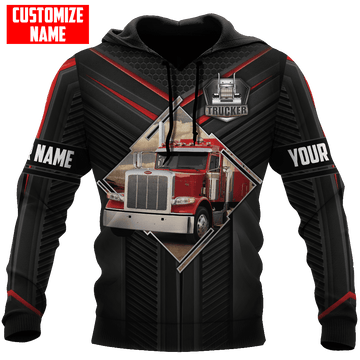 Joycorners Premium Personalized Unisex All Over Printed Trucker 3D Hoodie 31 LM2209