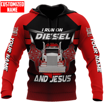 Joycorners Premium Personalized Unisex All Over Printed Trucker 3D Hoodie 24 LM2209