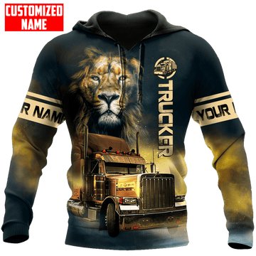 Joycorners Premium Personalized Unisex All Over Printed Trucker 3D Hoodie 22 LM2209