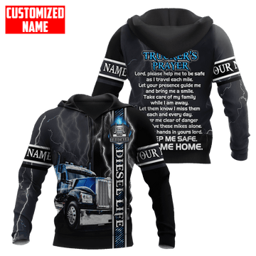 Joycorners Premium Personalized Unisex All Over Printed Trucker 3D Hoodie 21 LM2209