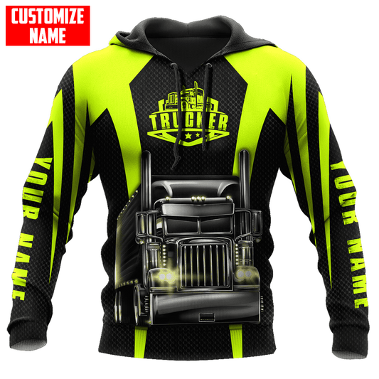 Joycorners Premium Personalized Unisex All Over Printed Trucker 3D Hoodie 19 LM2209