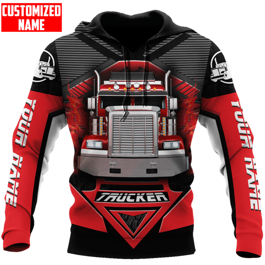 Joycorners Premium Personalized Unisex All Over Printed Trucker 3D Hoodie 16 LM2209