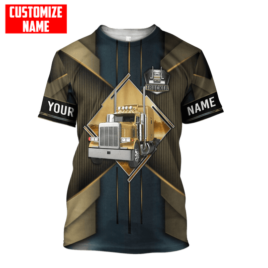 Joycorners Premium Personalized Unisex All Over Printed Trucker 3D Hoodie 14 LM2209