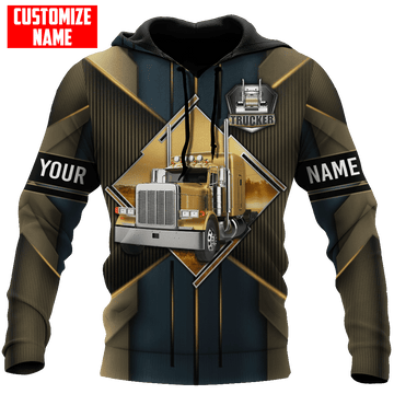 Joycorners Premium Personalized Unisex All Over Printed Trucker 3D Hoodie 13 LM2209