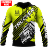 Joycorners Premium Personalized Unisex All Over Printed Trucker 3D Hoodie 12 LM2209