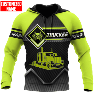 Joycorners Premium Personalized Unisex All Over Printed Trucker 3D Hoodie 10 LM2209