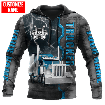 Joycorners Premium Personalized Unisex All Over Printed Trucker 3D Hoodie 6 LM2209