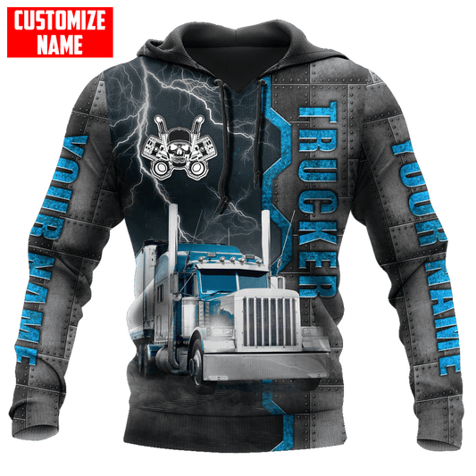 Joycorners Premium Personalized Unisex All Over Printed Trucker 3D Hoodie 6 LM2209