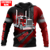 Joycorners Premium Personalized Unisex All Over Printed Trucker 3D Hoodie 2 LM2209