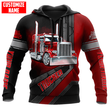 Joycorners Premium Personalized Unisex All Over Printed Trucker 3D Hoodie 2 LM2209