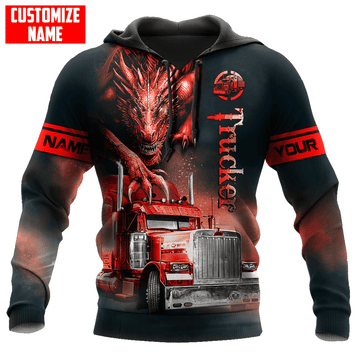 Joycorners Personalized Dragon Trucker Unisex Shirt LM2209