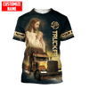 Joycorners Personalized Trucker & Jesus 3 Shirts LM2209