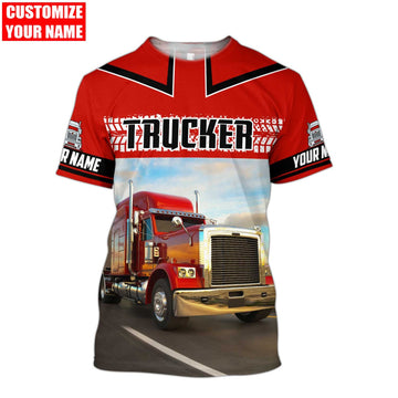 Joycorners Premium Personalized Unisex All Over Printed Trucker 3D T-shirt 151 LM2209