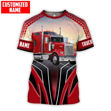 Joycorners Premium Personalized Unisex All Over Printed Trucker 3D T-shirt 149 LM2209
