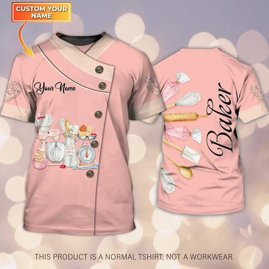 BAKER - Custom Bakery Shirt Gift For Baking & Cake Lover Printed Shirt