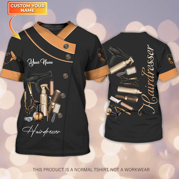Joycorners Hair Uniform Hairdresser Hairstylist Tools 37 Custom Name Full Print Shirts ( Non Workwear )