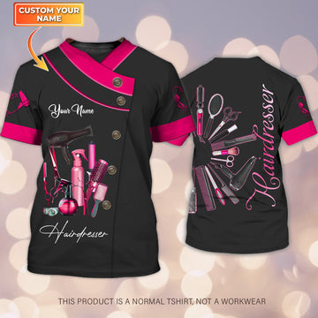 Joycorners Hair Uniform Hairdresser Hairstylist Tools 36 Custom Name Full Print Shirts ( Non Workwear )