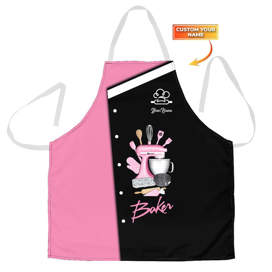 BAKER - Apron Personalized Name Bakery Gift For Baker & Cake Lover