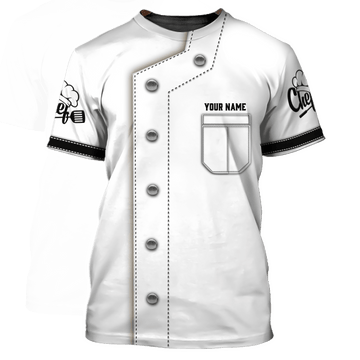 Joycorners Chef Uniform Custom Name 3D Shirt