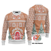 Maxcorners Gingerbread House Ugly Christmas Sweater for Men Women LM1911