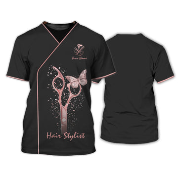 Joycorners Hair Uniform Hairdresser Hairstylist Tools 11 Custom Name Full Print Shirts ( Non Workwear )