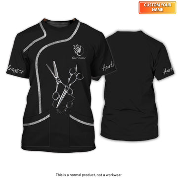 Joycorners Hair Uniform Hairdresser Hairstylist Tools 9 Custom Name Full Print Shirts ( Non Workwear )