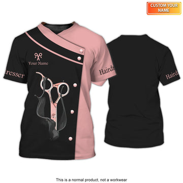 Joycorners Hair Uniform Hairdresser Hairstylist Tools 31 Custom Name Full Print Shirts ( Non Workwear )