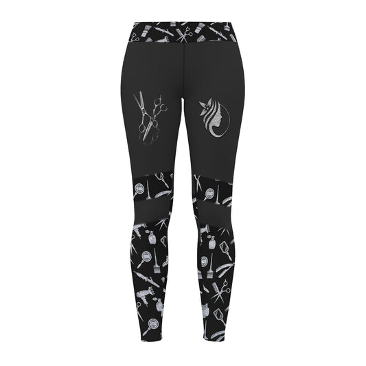 Joycorners Silver Hairdresser 3D All Over Printed Legging