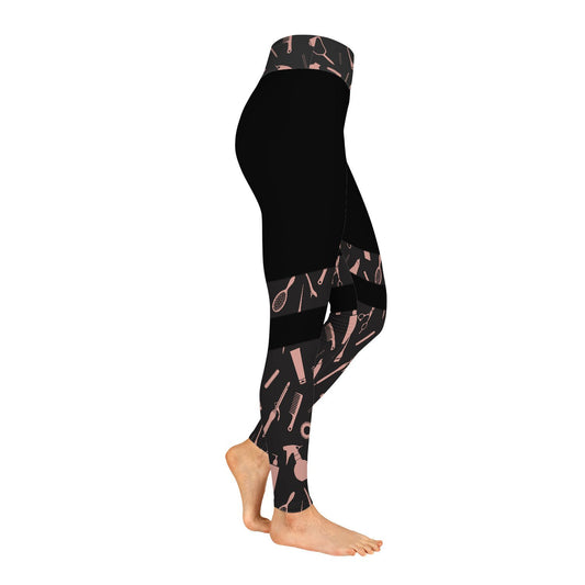 Joycorners Rose Gold 2 Hairstylist 3D All Over Printed Legging