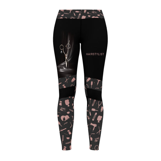 Joycorners Rose Gold Hairstylist 3D All Over Printed Legging