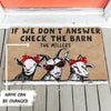 Joycorners Personalized name Check The Goat Barn All Over Printed 3D Doormat