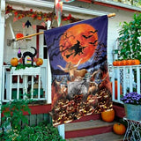 Joycorners Happy Halloween Night TX Longhorn 3D Printed Flag