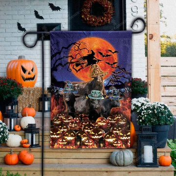 Joycorners Happy Halloween Night Black Angus 3D Printed Flag