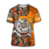 Joycorners SNAKEHEAD ORANGE CAMO Fishing 3D Hoodie