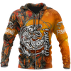 Joycorners SNAKEHEAD ORANGE CAMO Fishing 3D Hoodie