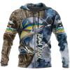 Joycorners LIFE TUNA Fishing 3D Hoodie