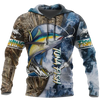 Joycorners LIFE TUNA Fishing 3D Hoodie