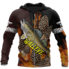 Joycorners WALLEYE Fishing 3D Hoodie