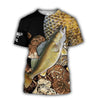 Joycorners WALLEYE Fishing 3D Hoodie