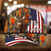 Joycorners American Flag Hunting Personalized Hats 3D Multicolored