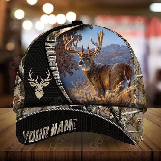 Joycorners The Unique Boomerang Deer Hunting Personalized Hats 3D Multicolored