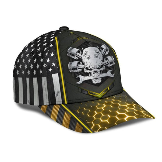 Joycorners Mechanic Skull 3D Cap