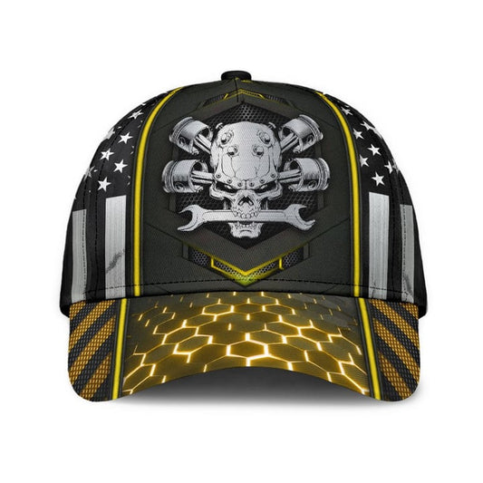 Joycorners Mechanic Skull 3D Cap