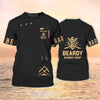 Barber Tools Personalized Name 3D Shirt
