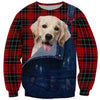Joycorners Golden Retriever Lovely 3D Custom Name And Dog Full Print Shirts