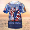 Maxcorners Memorial Day, Eagle T-Shirt, Firefighter 3D Over Print Tshirt, Fire Dept T shirts LM1911